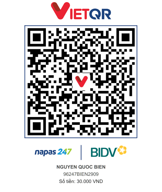QR Thanh toán BIDV