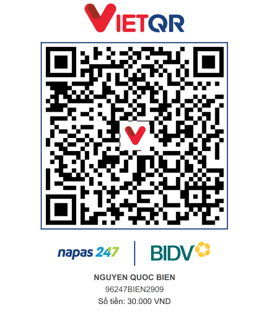 QR Thanh toán BIDV