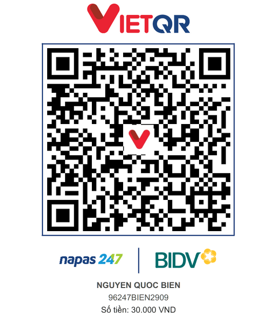 QR Thanh toán BIDV