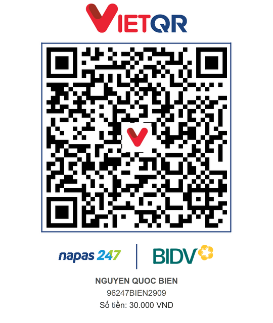 QR Thanh toán BIDV