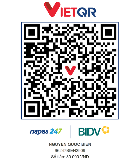 QR Thanh toán BIDV
