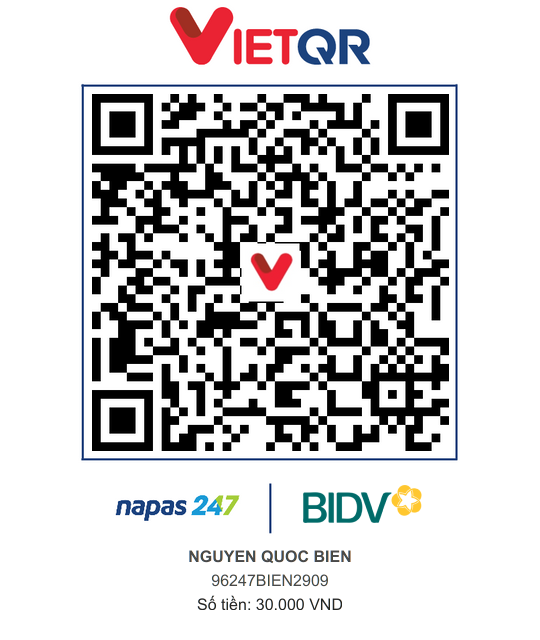 QR Thanh toán BIDV