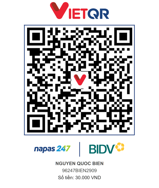 QR Thanh toán BIDV