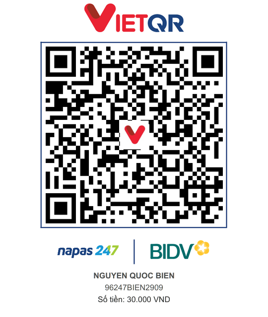 QR Thanh toán BIDV