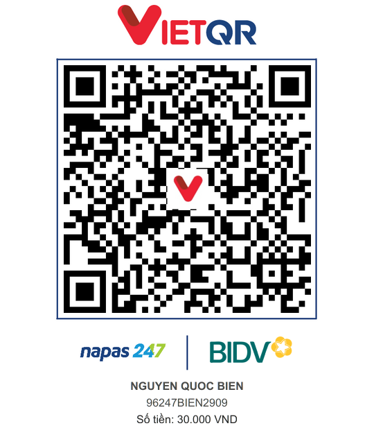 QR Thanh toán BIDV