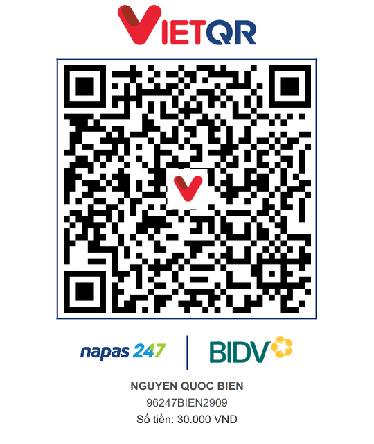 QR Thanh toán BIDV