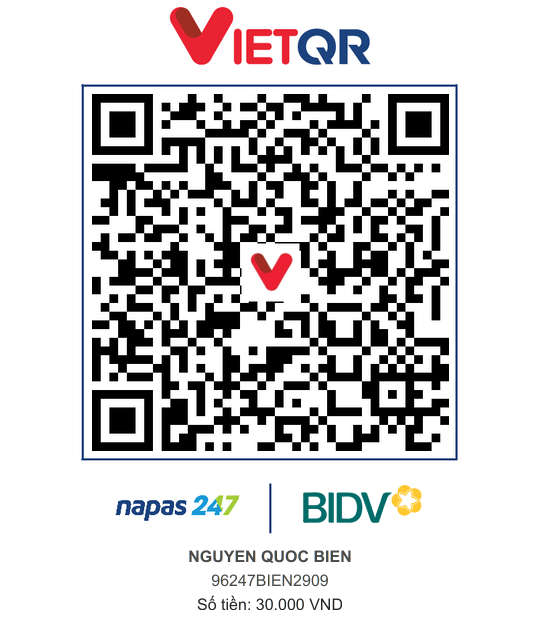 QR Thanh toán BIDV