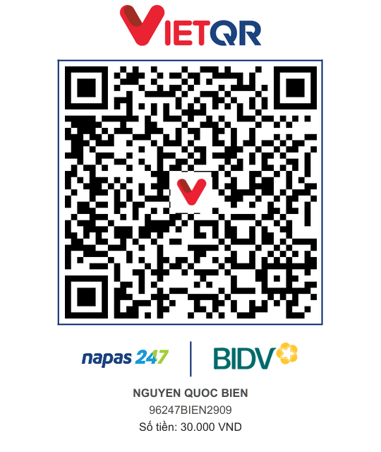 QR Thanh toán BIDV