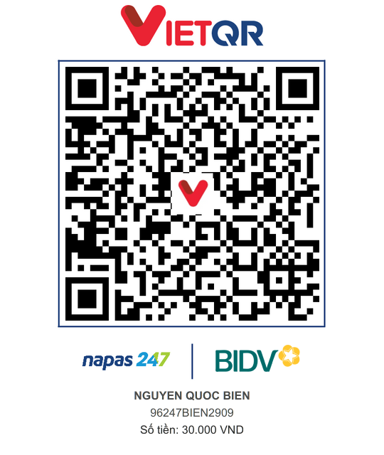 QR Thanh toán BIDV