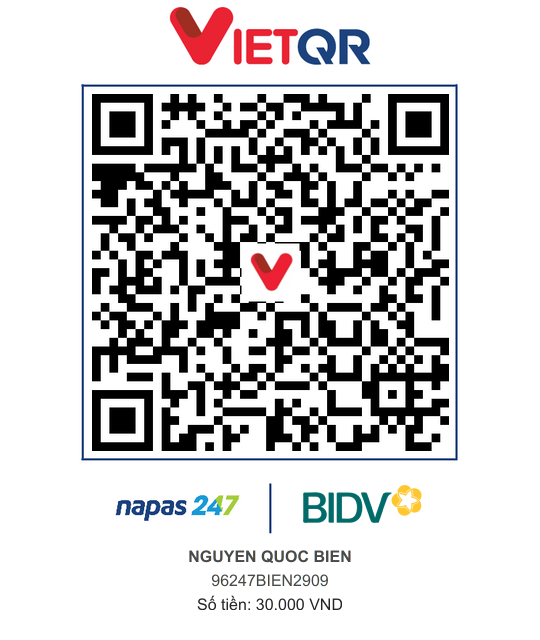 QR Thanh toán BIDV