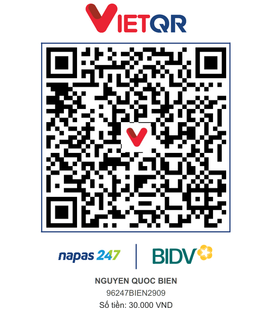 QR Thanh toán BIDV