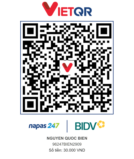 QR Thanh toán BIDV