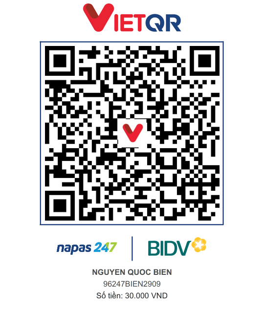 QR Thanh toán BIDV