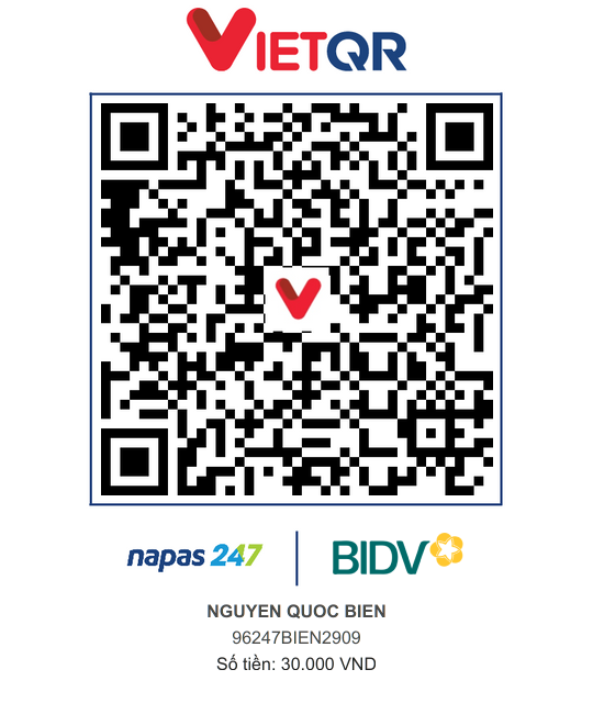 QR Thanh toán BIDV