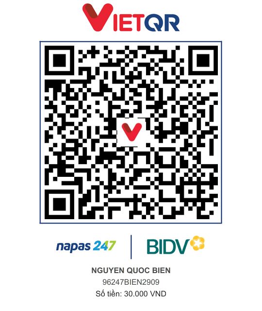 QR Thanh toán BIDV