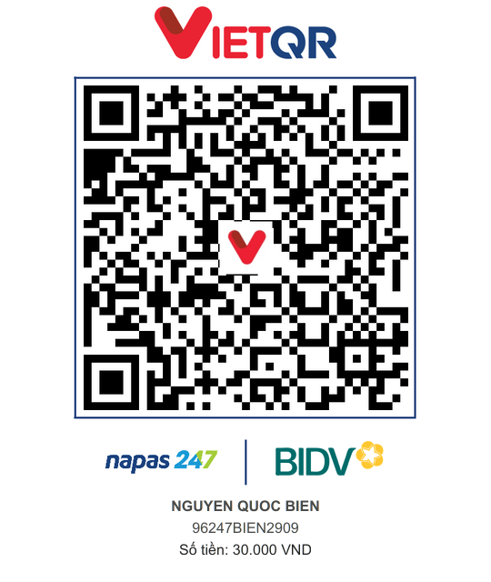 QR Thanh toán BIDV