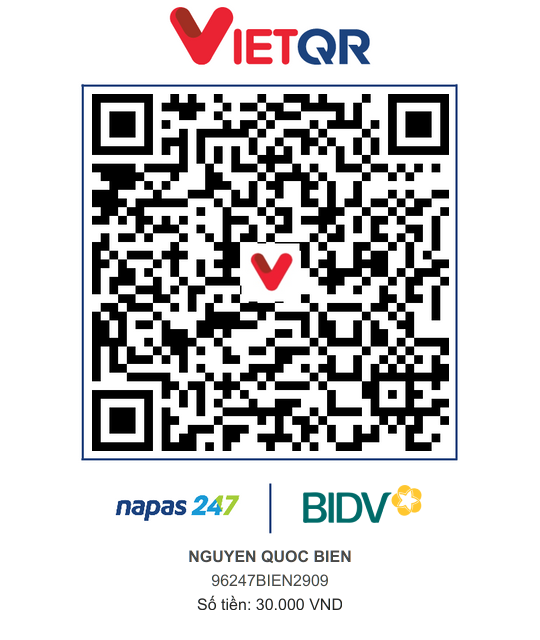 QR Thanh toán BIDV