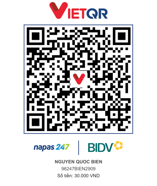 QR Thanh toán BIDV