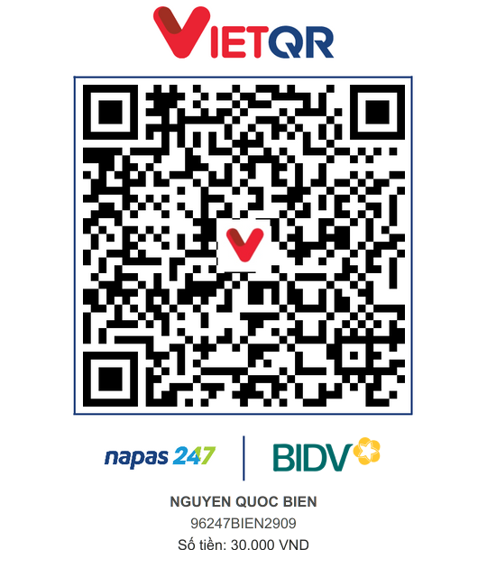 QR Thanh toán BIDV