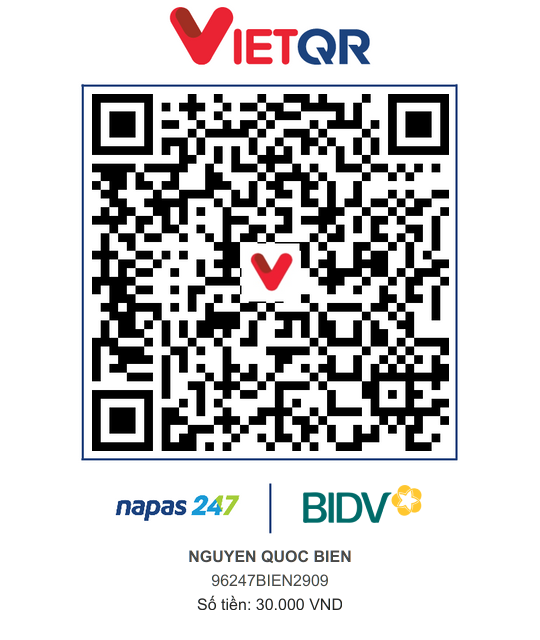 QR Thanh toán BIDV