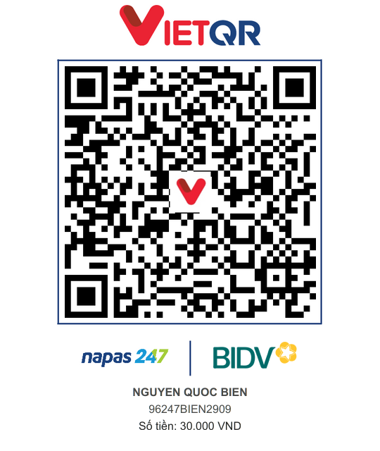QR Thanh toán BIDV
