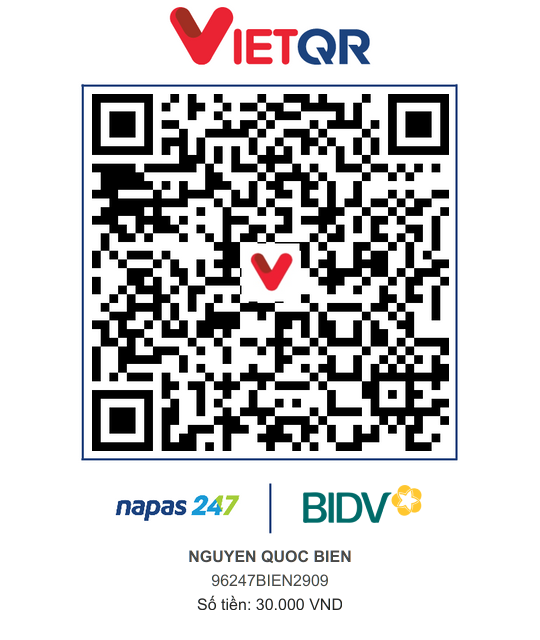 QR Thanh toán BIDV