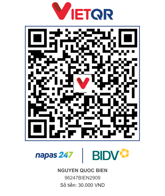 QR Thanh toán BIDV