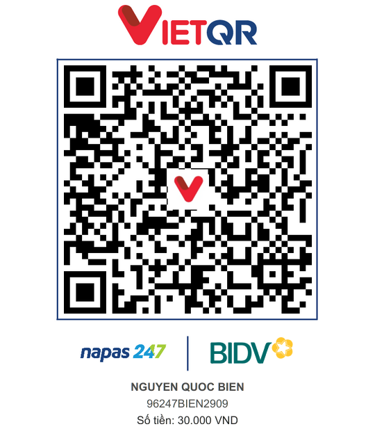 QR Thanh toán BIDV