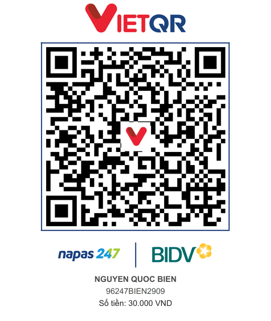 QR Thanh toán BIDV