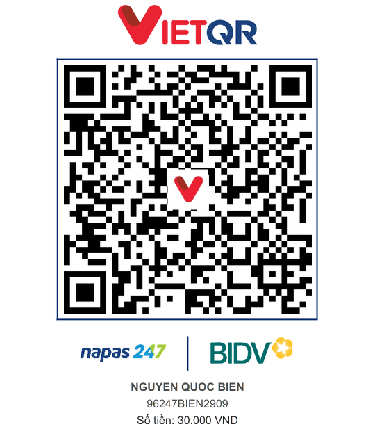QR Thanh toán BIDV
