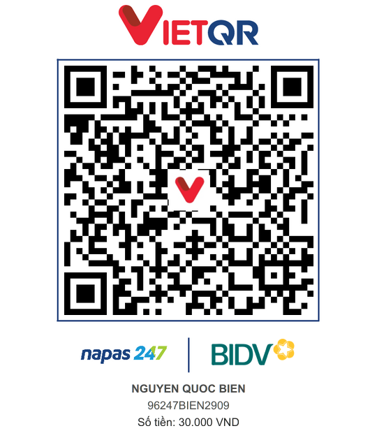 QR Thanh toán BIDV