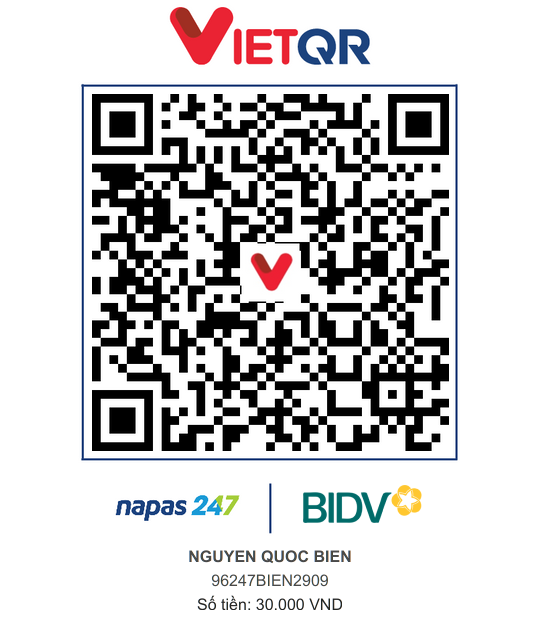 QR Thanh toán BIDV