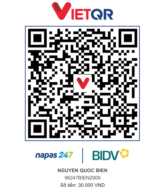 QR Thanh toán BIDV