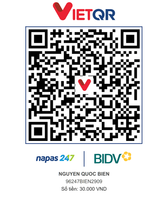 QR Thanh toán BIDV
