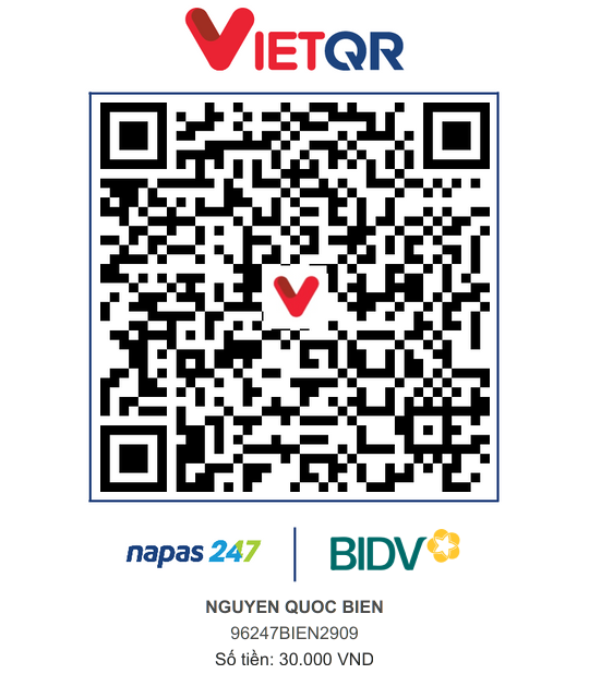 QR Thanh toán BIDV