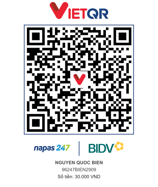 QR Thanh toán BIDV