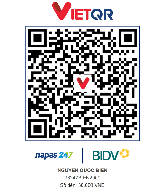 QR Thanh toán BIDV