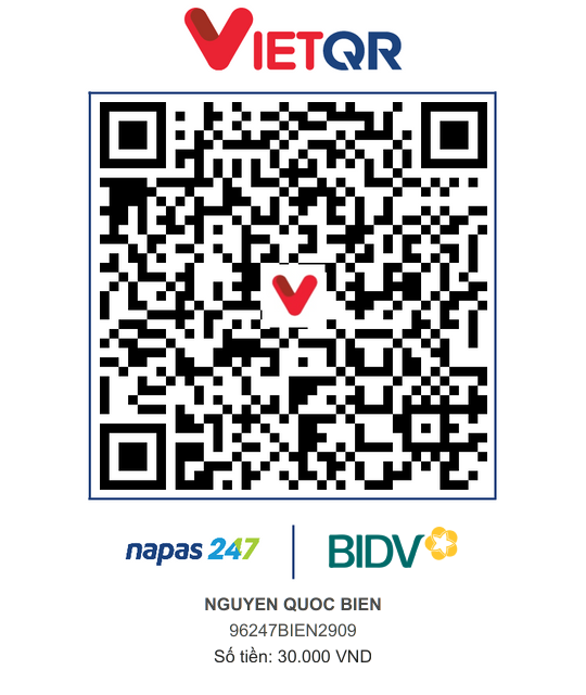 QR Thanh toán BIDV