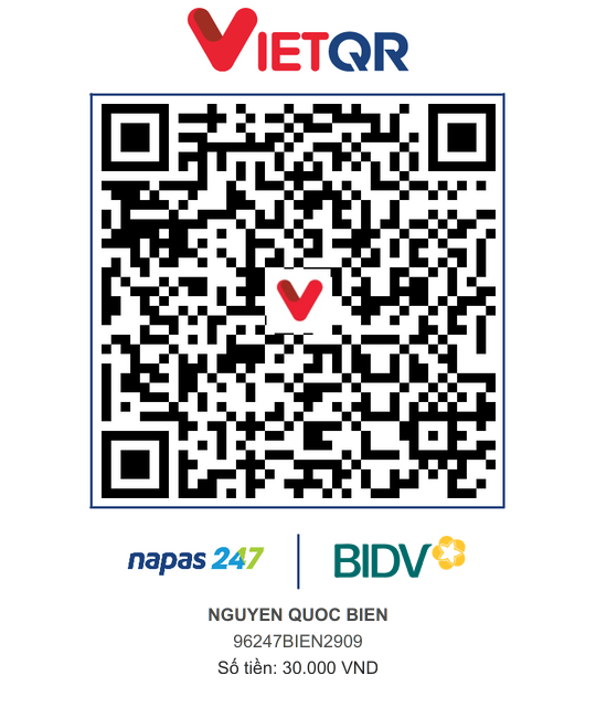 QR Thanh toán BIDV