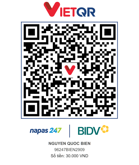 QR Thanh toán BIDV