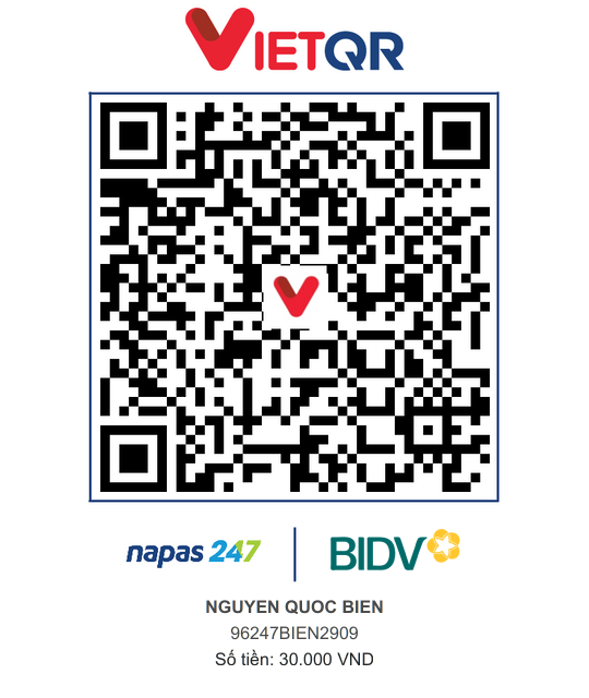 QR Thanh toán BIDV