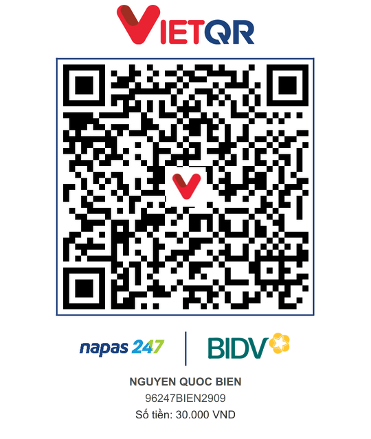 QR Thanh toán BIDV