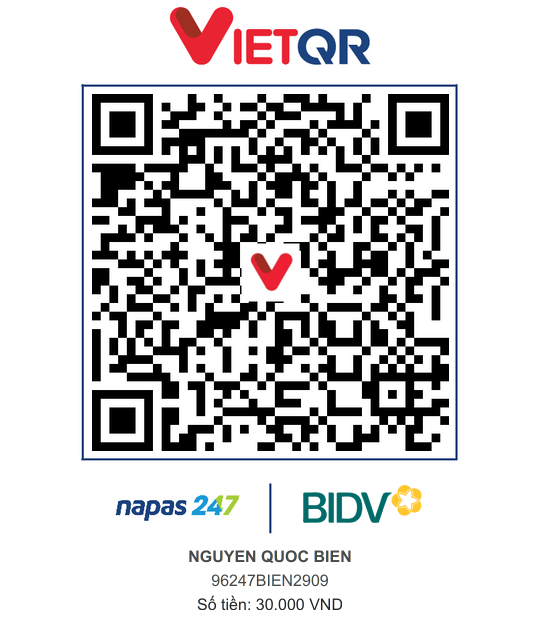 QR Thanh toán BIDV