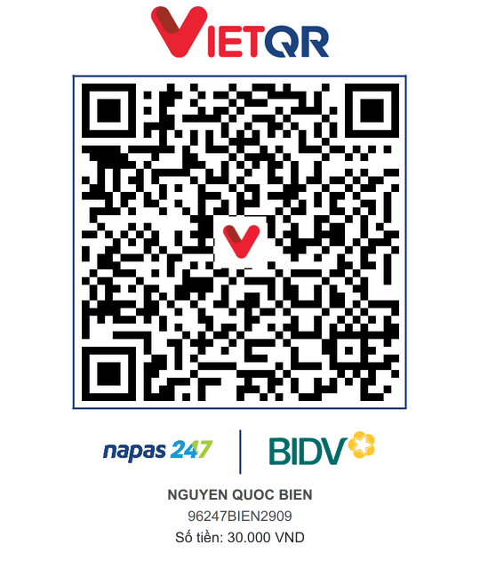 QR Thanh toán BIDV