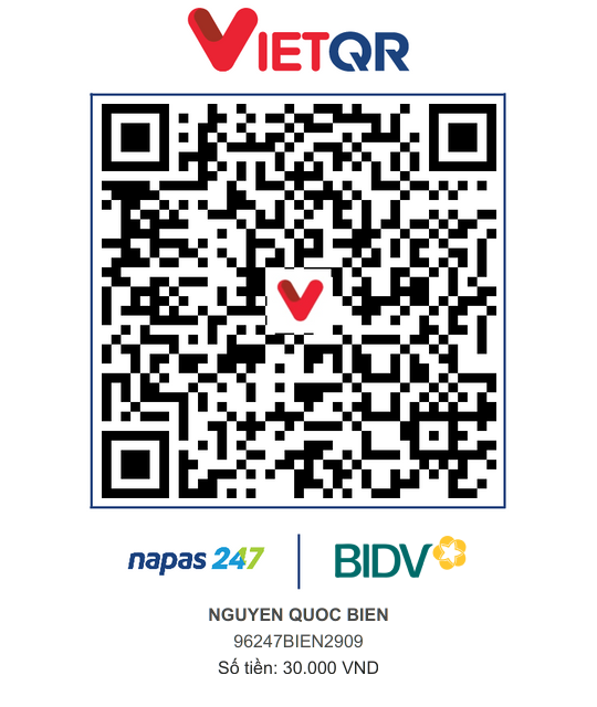 QR Thanh toán BIDV
