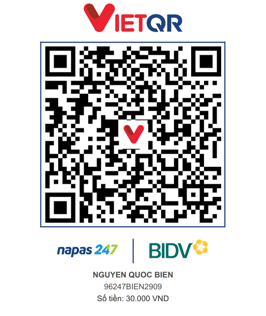 QR Thanh toán BIDV