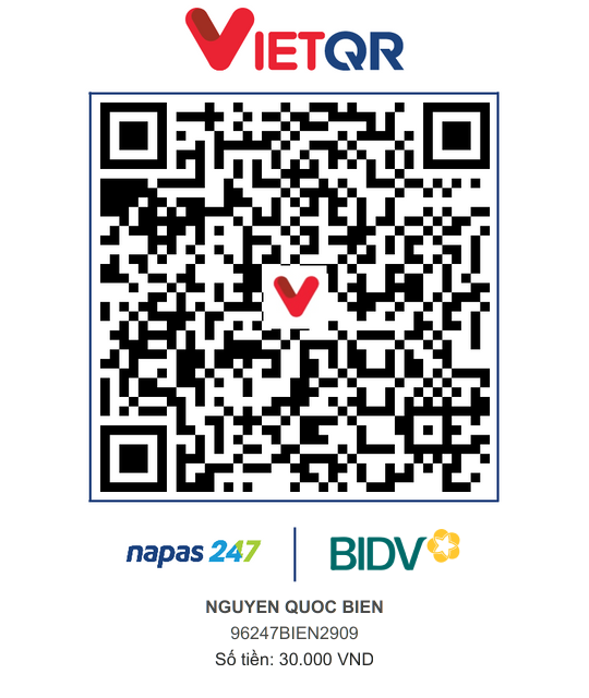 QR Thanh toán BIDV