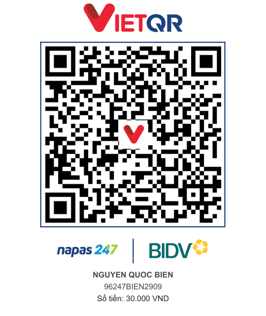 QR Thanh toán BIDV