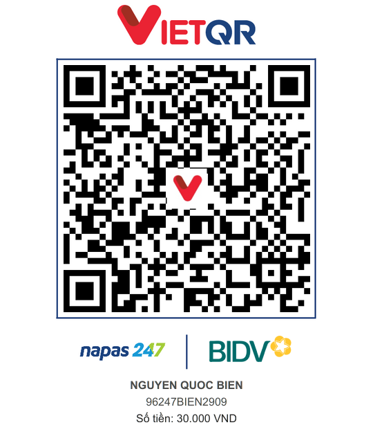QR Thanh toán BIDV
