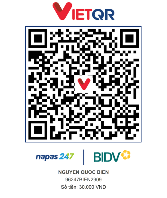 QR Thanh toán BIDV